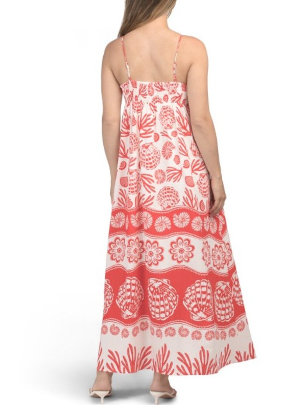 Calypso St. Barth Red and White Linen Blend Maxi Sundress, NWT, XS - Picture 3 of 16